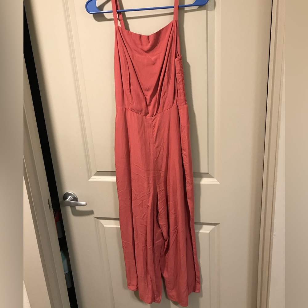 Salmon colored jumpsuit